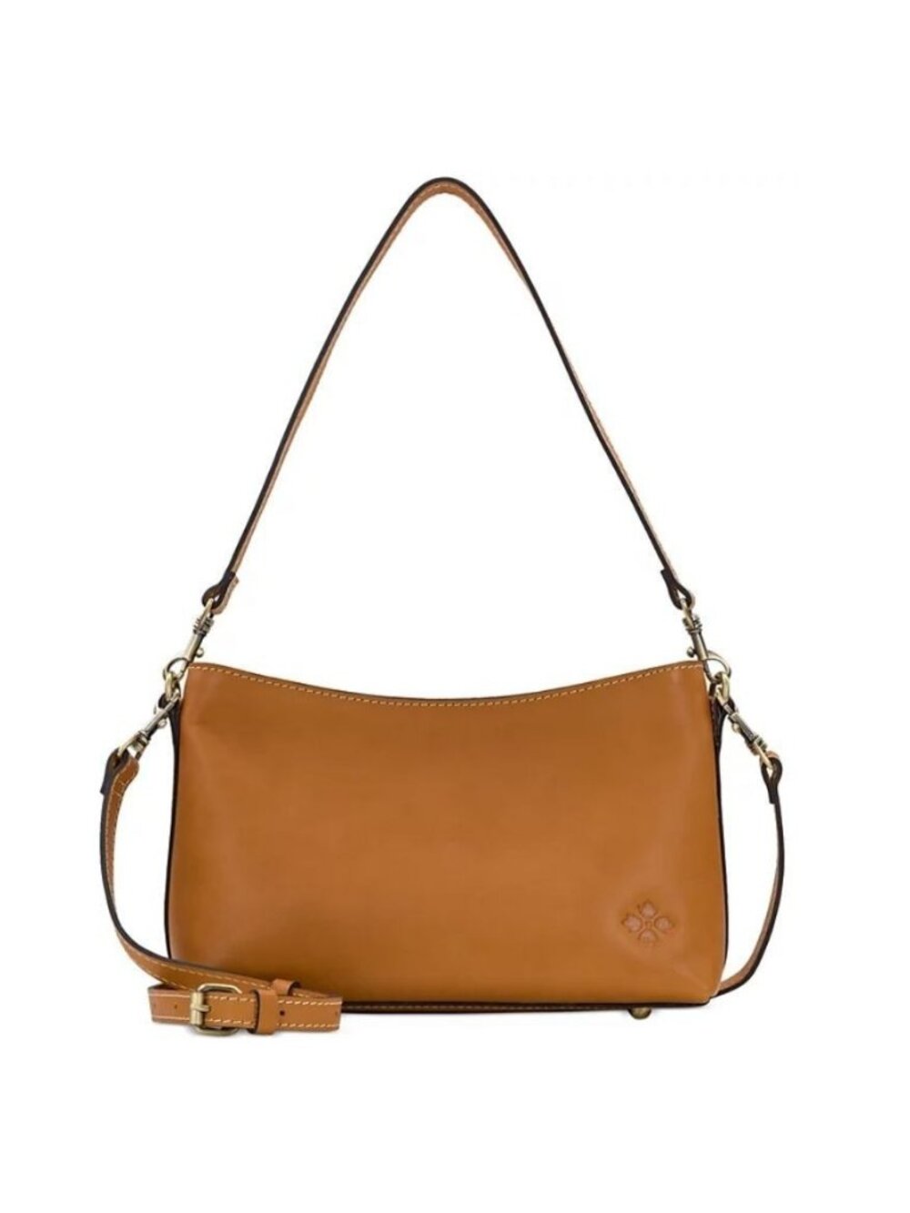 PATRICIA NASH Betta leather shoulder crossbody bag + Dust bag Hazelnut